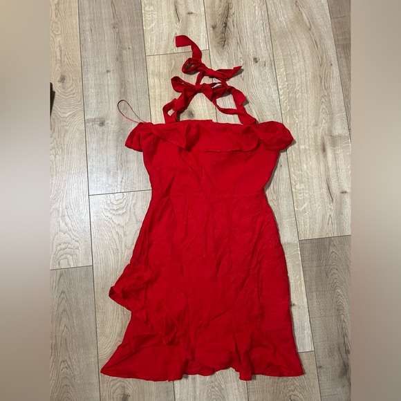 Endless rose red tie ruffle dress - Picture 3 of 4